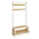 vasagle-mobilier-hol-cu-bancheta-umerase-dulap-de-pantofi-stejar-si-alb-85x30x180cm