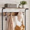 vasagle-mobilier-hol-cu-rafturi-umerasecu-suport-pentru-pantofi-cu-5-niveluri-maro-rustic