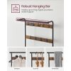 vasagle-mobilier-hol-cu-rafturi-umerase-suport-pentru-pantofi-si-scaun-maro-rustic-3