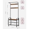 vasagle-mobilier-hol-cu-rafturi-umerase-suport-pentru-pantofi-si-scaun-maro-rustic-3