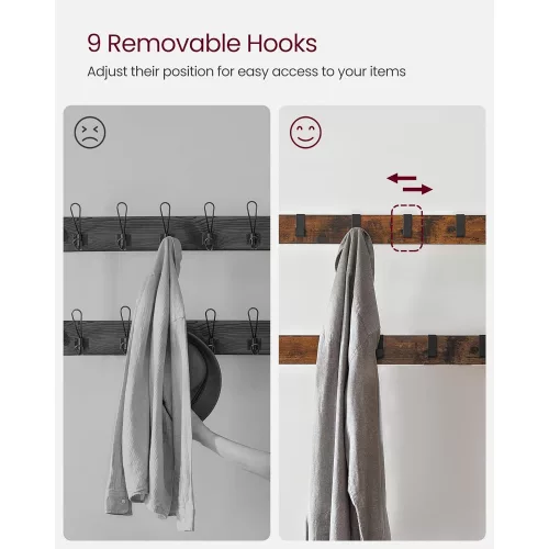 vasagle-mobilier-hol-cu-rafturi-umerase-suport-pentru-pantofi-si-scaun-maro-rustic-3