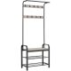 vasagle-mobilier-hol-cu-rafturi-umerase-suport-pentru-pantofi-si-scaun-greige-183x72x33cm