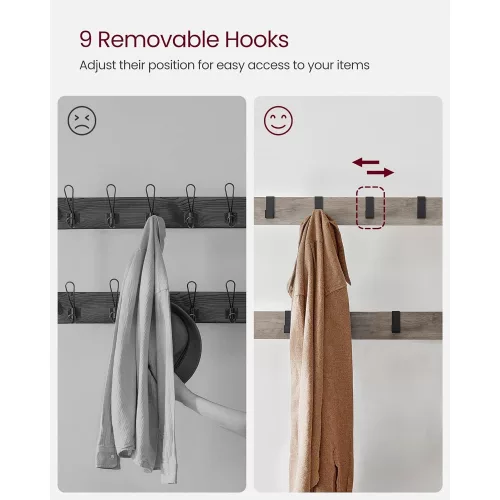 vasagle-mobilier-hol-cu-rafturi-umerase-suport-pentru-pantofi-si-scaun-greige-183x72x33cm