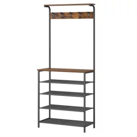 vasagle-mobilier-hol-cu-umerasecu-raft-depozitare-pantofi-4-nivele-maro-rustic-6832182cm