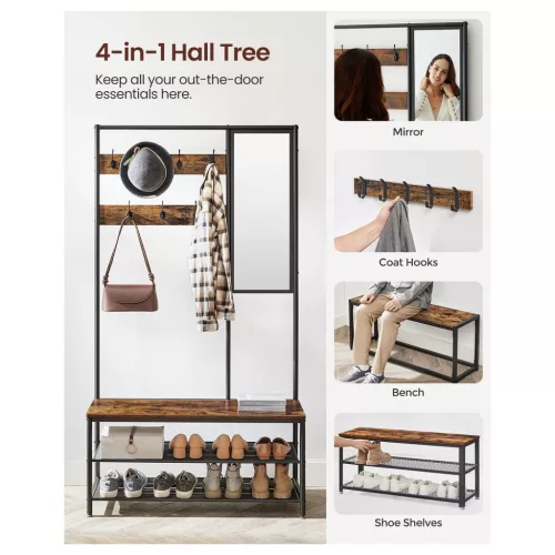 vasagle-mobilier-hol-cu-umerase-bancheta-depozitare-pantofi-oglinda-maro-rustic-9835180cm