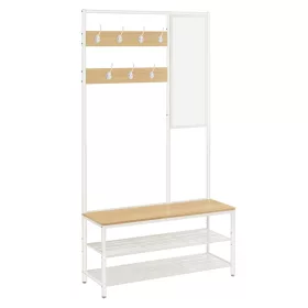 vasagle-mobilier-hol-cu-umerase-bancheta-depozitare-pantofi-oglinda-stejar-si-alb