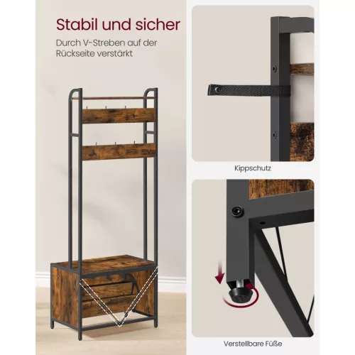 vasagle-mobilier-hol-cu-bancheta-si-umerase-dulap-de-pantofi-maro-rustic-6540170cm