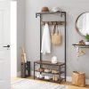 vasagle-mobilier-hol-cu-rafturi-umerasecu-suport-pentru-pantofi-si-scaun-maro-rustic-1