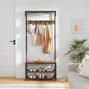 vasagle-mobilier-hol-cu-rafturi-umerasecu-suport-pentru-pantofi-si-scaun-maro-rustic-1