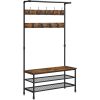 vasagle-mobilier-hol-cu-rafturi-umerasecu-suport-pentru-pantofi-si-scaun-maro-rustic-2