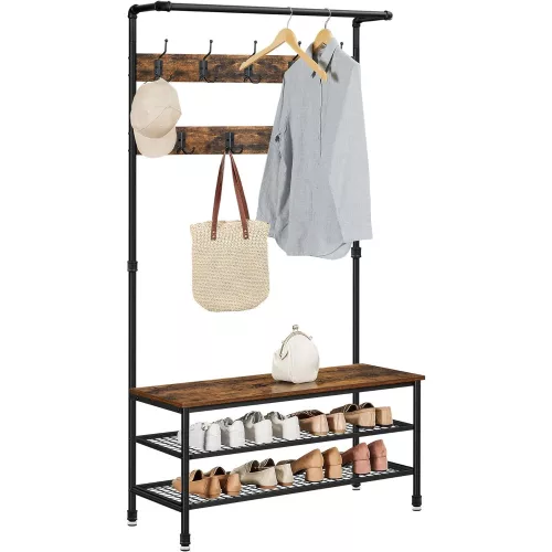 vasagle-mobilier-hol-cu-rafturi-umerasecu-suport-pentru-pantofi-si-scaun-maro-rustic-2