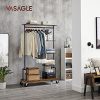 vasagle-suport-pentru-haine-cu-rafturi-negru-103x40x174cm
