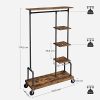 vasagle-suport-pentru-haine-cu-rafturi-negru-103x40x174cm