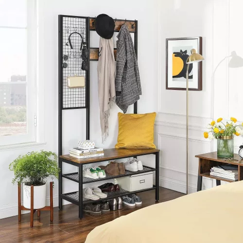 vasagle-mobilier-hol-cu-rafturi-umerasecu-suport-pentru-pantofi-si-scaun-maro-rustic-4
