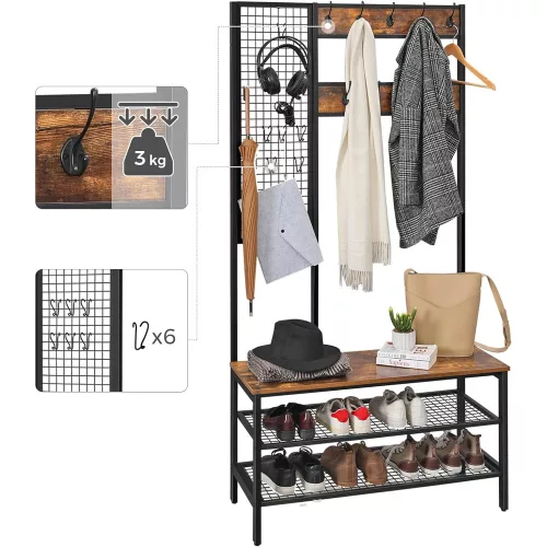 vasagle-mobilier-hol-cu-rafturi-umerasecu-suport-pentru-pantofi-si-scaun-maro-rustic-4