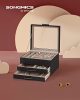 songmics-cutie-de-bijuterii-cu-capac-din-sticla-2-sertare-negru-23x20x13cm