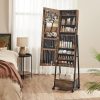 songmics-dulap-de-bijuterii-in-picioare-cu-oglinda-si-rafturi-cu-incuietoare-maro-rustic