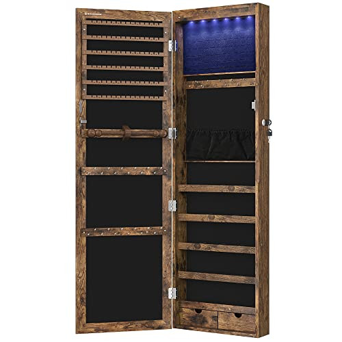 songmics-dulap-de-bijuterii-de-perete-cu-incuietoare-oglinda-maro-120x10x36cm