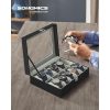 songmics-cutie-de-ceas-din-piele-artificiala-cu-10-compartimente-capac-din-sticla-negru