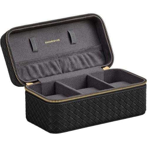 songmics-cutie-de-ceas-pentru-3-ceasuri-piele-artificiala-in-relief-suprafata-neagra