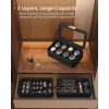 songmics-cutie-de-ceas-pentru-8-ceasuri-3-niveluri-piele-in-relief-finisaj-negru-cerneala