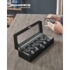 songmics-cutie-de-ceas-din-piele-artificiala-cu-6-compartimente-capac-din-sticla-negru