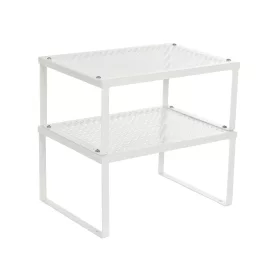 songmics-raft-organizator-bucatarie-2-piese-stivuibil-alb