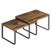 Raft organizator pentru bucătărie, 2 piese, maro rustic, 30x19.5x15.6 cm