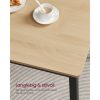 vasagle-masa-cu-doua-banci-stejar-si-negru-110x70x75cm