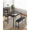 vasagle-masa-cu-doua-banci-neagra-110x70x75cm