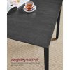vasagle-masa-cu-doua-banci-neagra-110x70x75cm