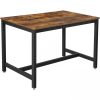 vasagle-masa-pentru-4-persoane-maro-rustic-120x75x75cm