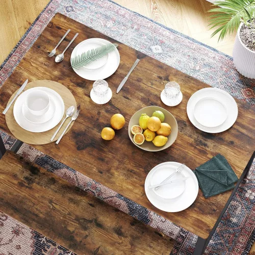 vasagle-masa-pentru-4-persoane-maro-rustic-120x75x75cm