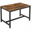 vasagle-masa-pentru-4-persoane-maro-rustic-120x75x75cm