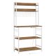 vasagle-suport-de-bucatarie-cu-rafturi-14-carlige-maro-rustic-alb-si-80x40x170cm