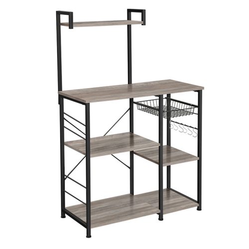 vasagle-raft-de-bucatarie-cu-rafturi-de-depozitare-carlige-cos-de-sarma-maro-rustic
