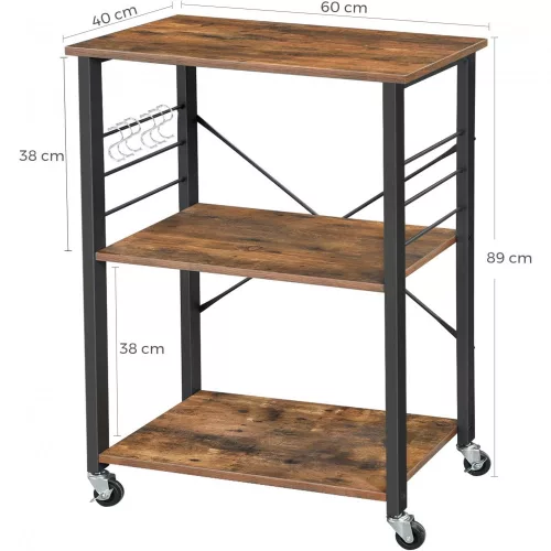 vasagle-carucior-de-bucatarie-raft-de-depozitare-maro-rustic-60x39x84cm