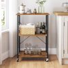 vasagle-carucior-de-bucatarie-raft-de-depozitare-maro-rustic-60x39x84cm