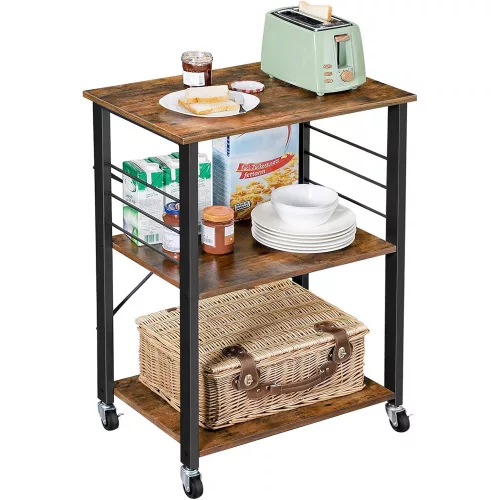 vasagle-carucior-de-bucatarie-raft-de-depozitare-maro-rustic-60x39x84cm