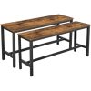 vasagle-bancheta-de-bucatarie-2buc-maro-rustic-108x33x50cm