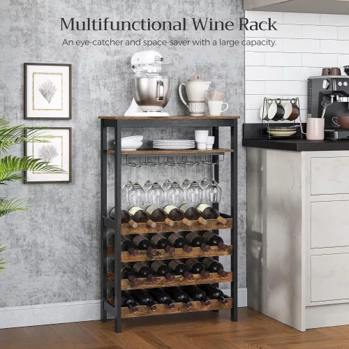 songmics-suport-pentru-vin-pentru-24-de-sticle-de-vin-in-picioare-maro-rustic-66x30x100cm