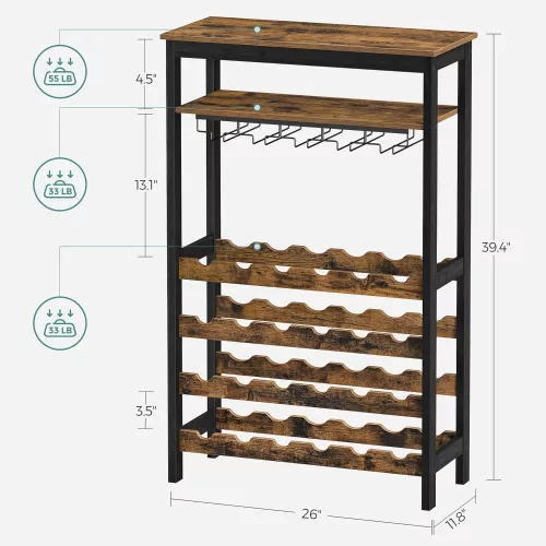 songmics-suport-pentru-vin-pentru-24-de-sticle-de-vin-in-picioare-maro-rustic-66x30x100cm