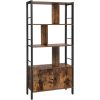 vasagle-raft-cu-separatoare-raft-depozitare-maro-rustic-154x74x30cm