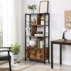 vasagle-raft-cu-separatoare-raft-depozitare-maro-rustic-154x74x30cm