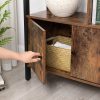 vasagle-raft-cu-separatoare-raft-depozitare-maro-rustic-154x74x30cm