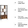 vasagle-raft-cu-separatoare-raft-depozitare-maro-rustic-154x74x30cm