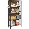 vasagle-raft-de-depozitare-maro-rustic-74x30x154cm