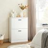 vasagle-dulap-pantofi-cu-2-usi-alb-83x60x24cm