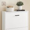 vasagle-dulap-pantofi-cu-2-usi-alb-83x60x24cm