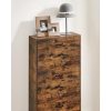 vasagle-dulap-de-pantofi-cu-3-usi-maro-rustic-60x24x120cm